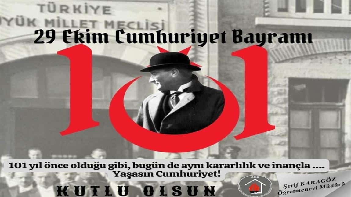 29 EKİM CUMHURİYET BAYRAMI KUTLU OLSUN.